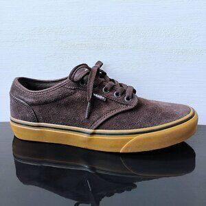 Vans Men's Atwood Suede Low-Top Sneaker in Cool Looking Brown / Gum